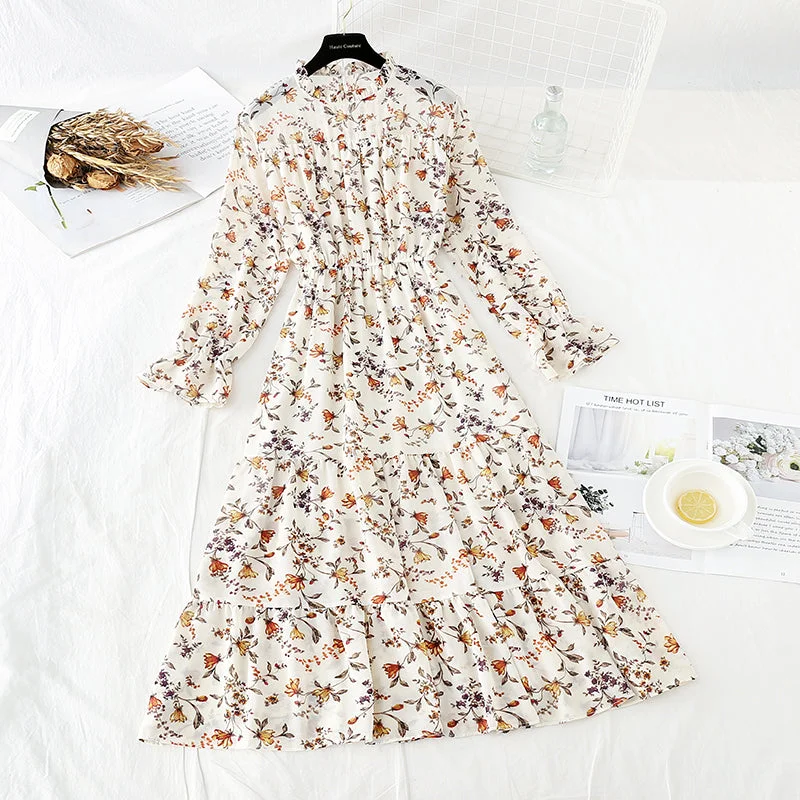 Stylish Dresses for Women French retro floral Platycodon grandiflorum skirt, knee length skirt 3857 Stylish Dresses for Women French retro floral Platycodon grandiflorum skirt, knee length skirt 3857