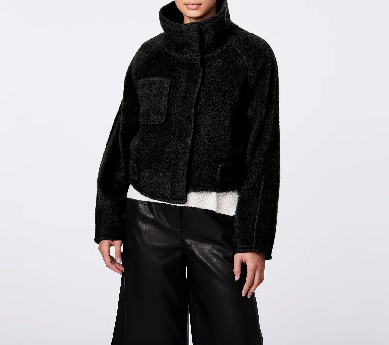Seasonal Women's Fashion Trends Fuzzy Wool Jacket