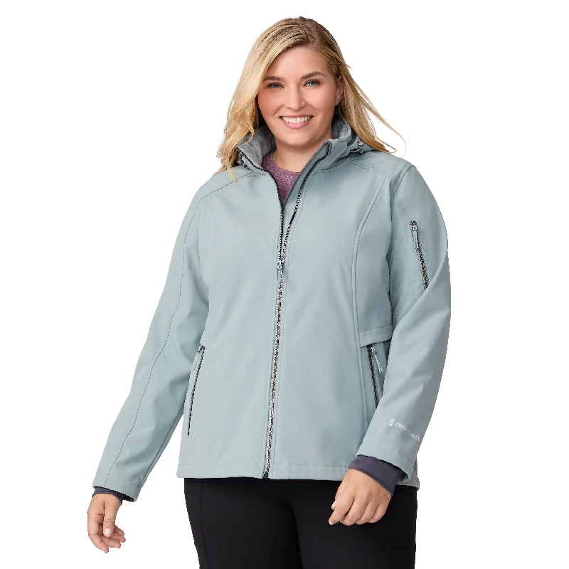 Women's Effortless Casual Outfit Free Country Women's Plus Size Aeris II Super Softshell Jacket Women's Effortless Casual Outfit Free Country Women's Plus Size Aeris II Super Softshell Jacket