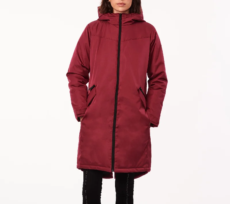 Women's Outerwear Attire Hi-low Raincoat