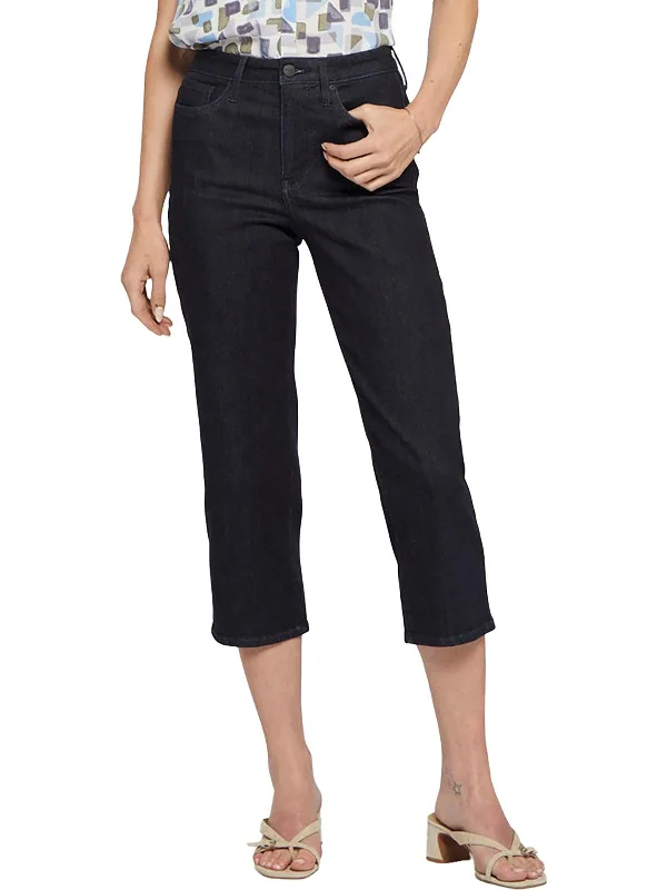 Women's Comfortable Garments Joni Womens High Rise Relaxed Capri Jeans