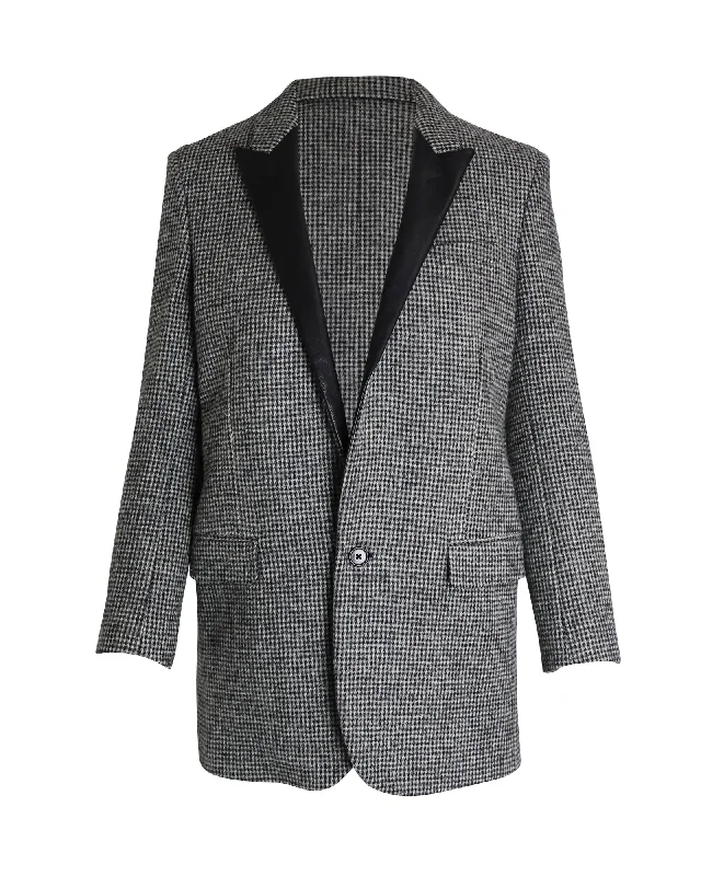 Casual Dresses for Women Saint Laurent Single-Breasted Jacket in Grey Wool