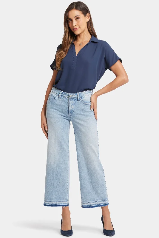 Women's Casual Garments Teresa Wide Leg Ankle Jeans - Misty Ridge