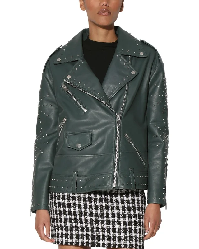 Women's Plus-Size Outfit Walter Baker Skyler Leather Jacket