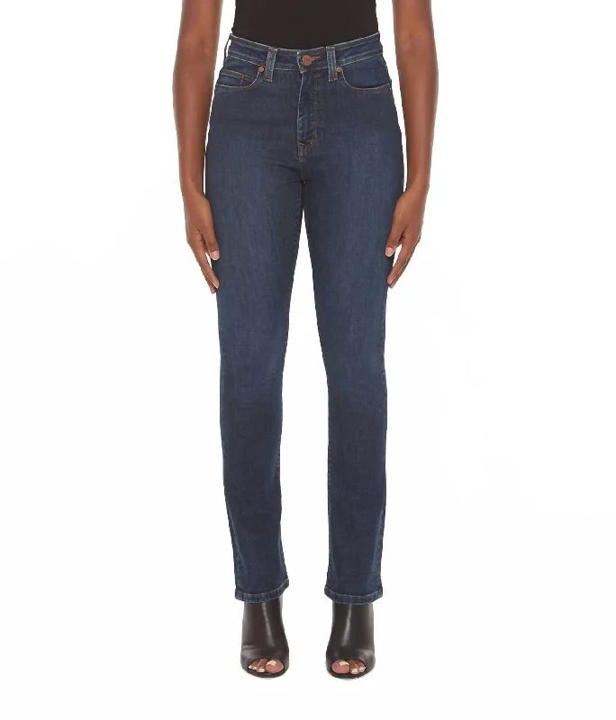 Charming Women's Clothes For Special Events Kate High Rise Straight Jeans In Cool Starry Night