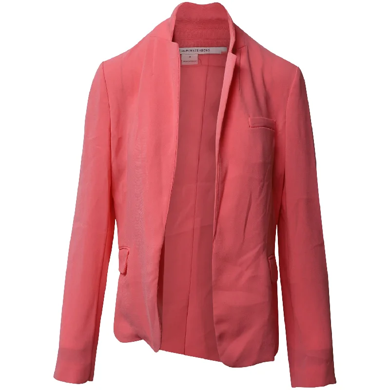 Casual Clothing For Women Diane Von Furstenberg Blazer Jacket in Pink Wool Blend