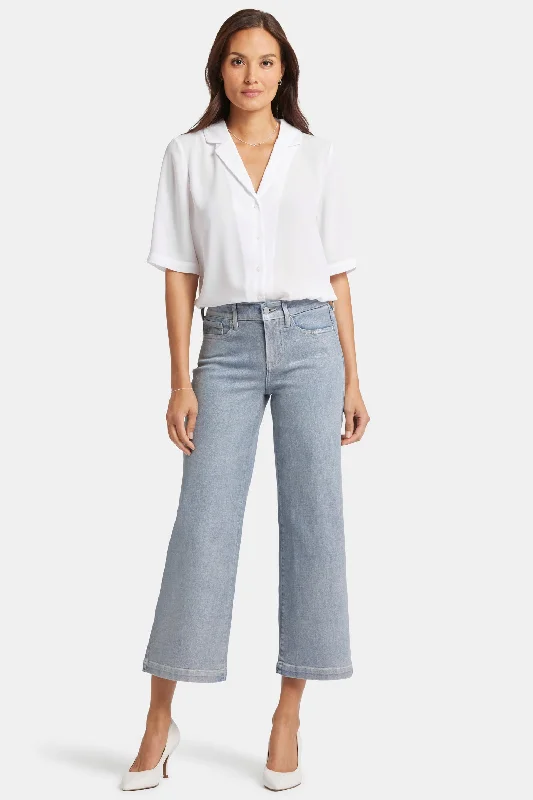 Comfortable Women's Clothes Teresa Wide Leg Ankle Jeans - Sparkling Lights