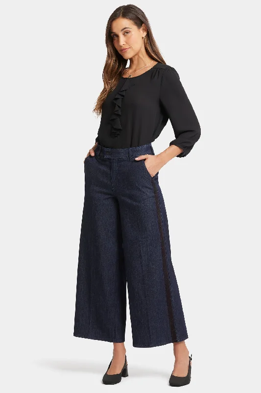 Women's Transitional Apparel Mona Wide Leg Trouser Jeans - Lightweight Rinse