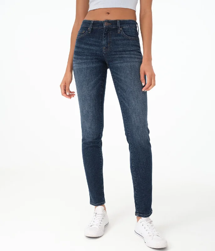 Contemporary Women's Clothing Aeropostale Women's Premium Seriously Stretchy Mid-Rise Skinny Jean***