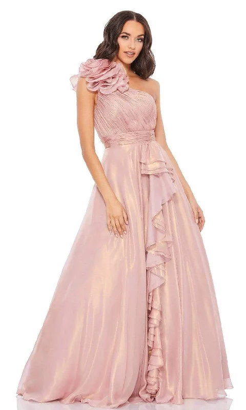 Unique Women's Fashion Pieces Mac Duggal 49252 - Ruffled Floral Gown