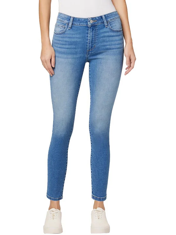 Women's Seasonal Garments Womens Curvy Skinny Cropped Jeans