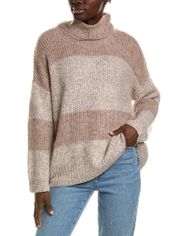 Fashion-forward Women's Clothing Joan Vass Cowl Neck Sweater