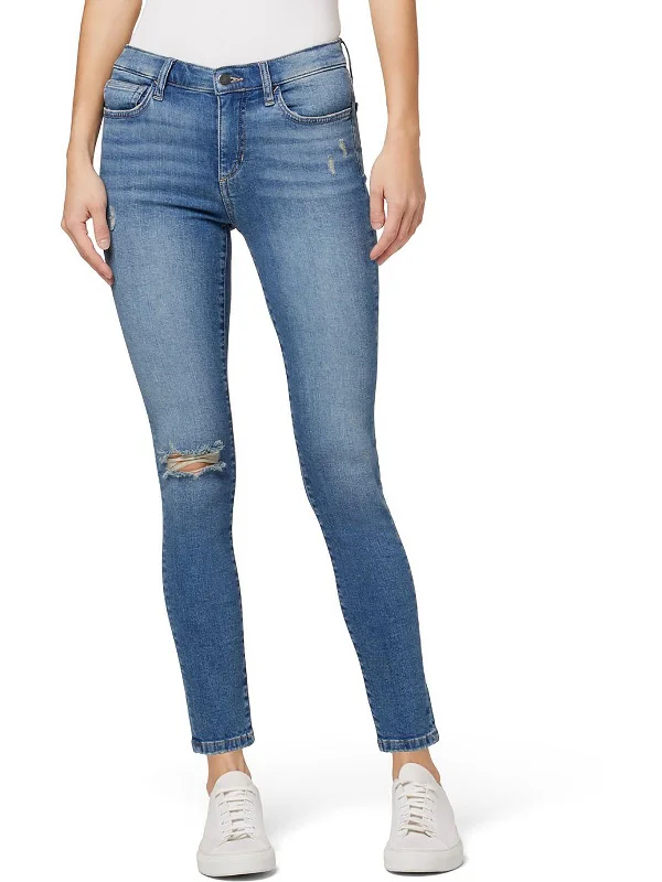 Women's Apparel And Garments Womens Ankle Destroyed Skinny Jeans