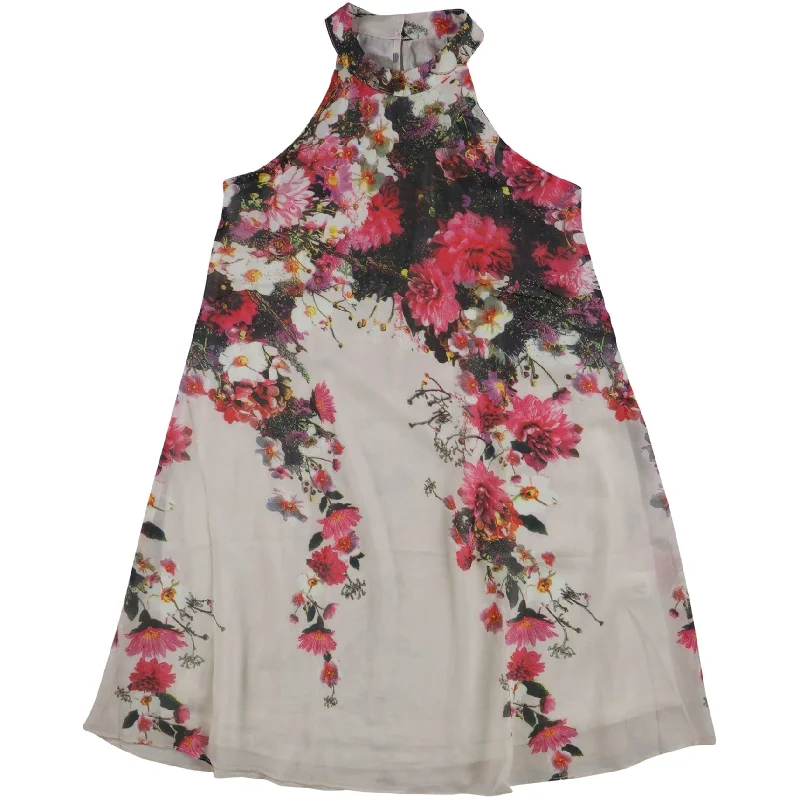 Boutique Dress Online Tags Weekly Womens Floral Halter Neck Shift Dress, Multicoloured, X-Small Boutique Dress Online Tags Weekly Womens Floral Halter Neck Shift Dress, Multicoloured, X-Small