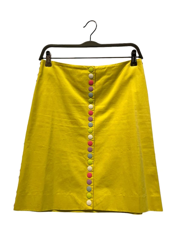 Women's Outerwear for All Weather Conditions MOSCHINO/Long Skirt/6/Cotton/YEL/pastel buttons Women's Outerwear for All Weather Conditions MOSCHINO/Long Skirt/6/Cotton/YEL/pastel buttons