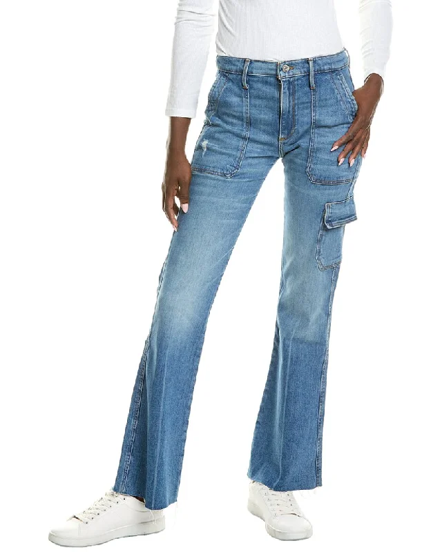 Stylish Women's Outfit Black Orchid Sasha Fray One Love Cargo Boot Jean
